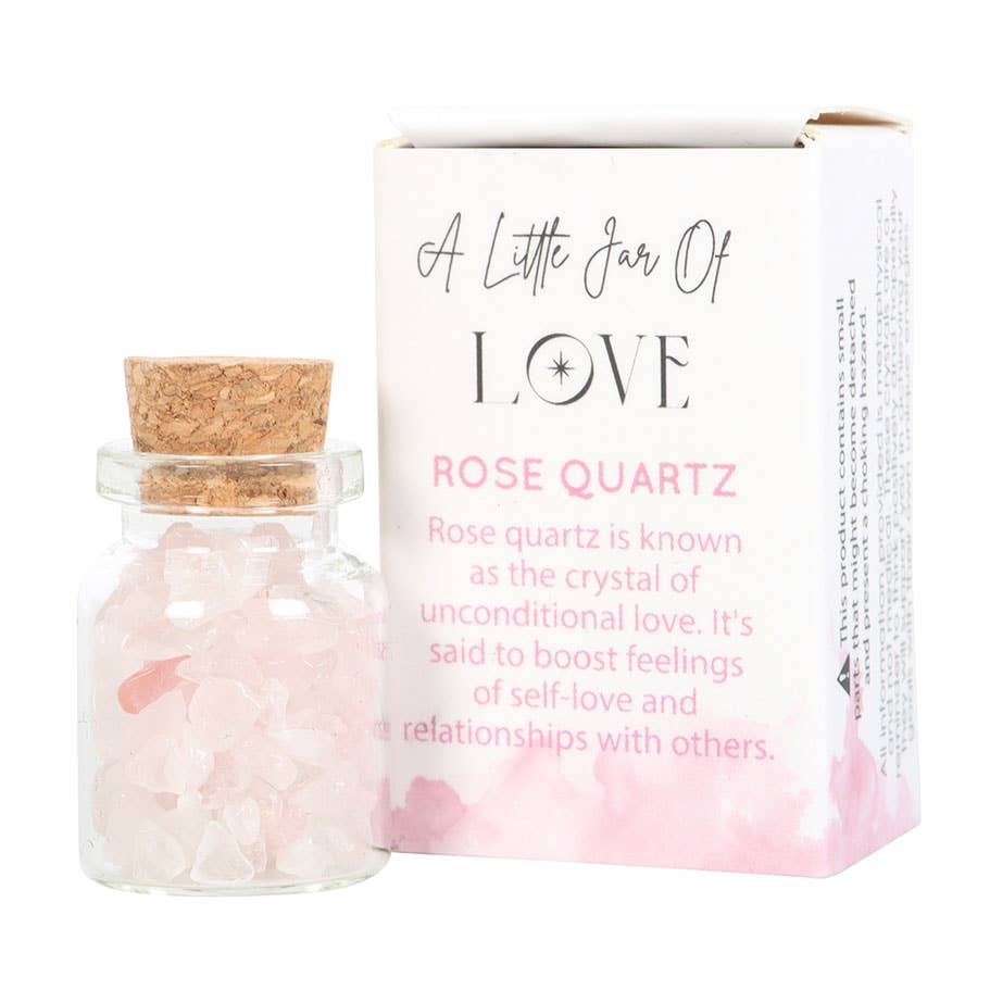 Rose Quartz Jar of Crystals