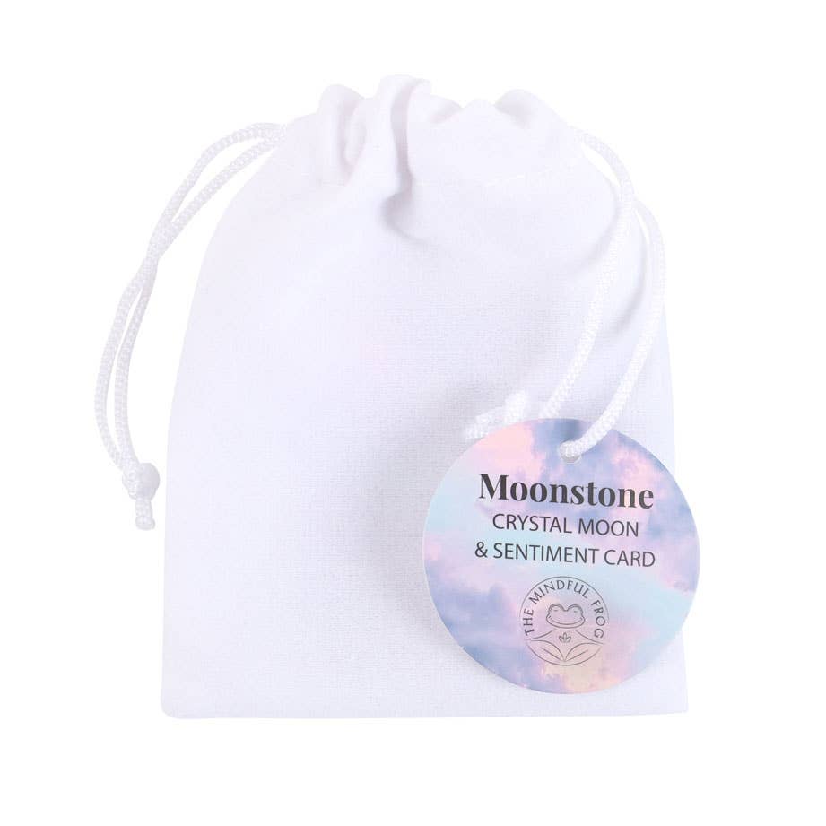 Stay Wild Moonstone Crystal Moon