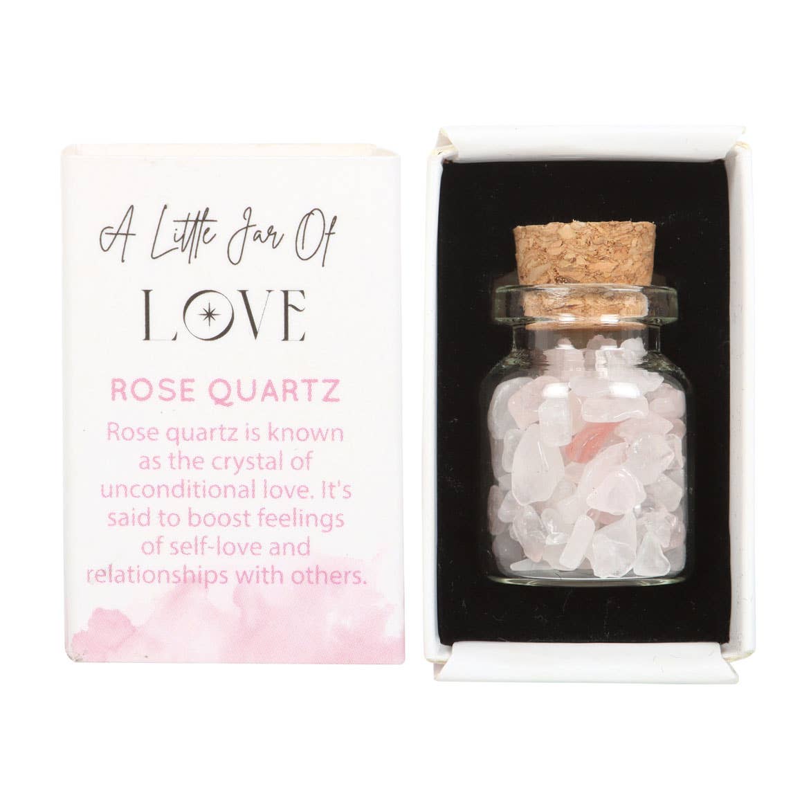Rose Quartz Jar of Crystals