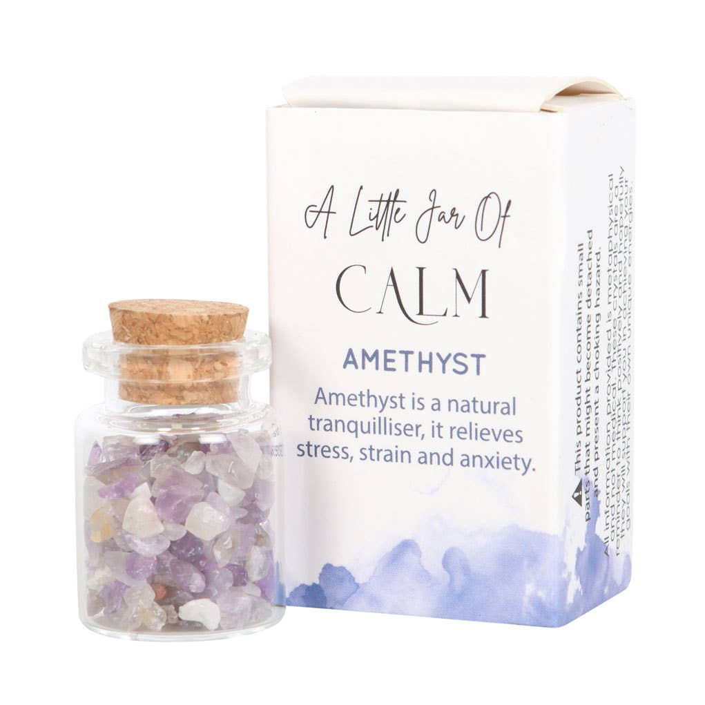Amethyst Calm Jar of Crystals