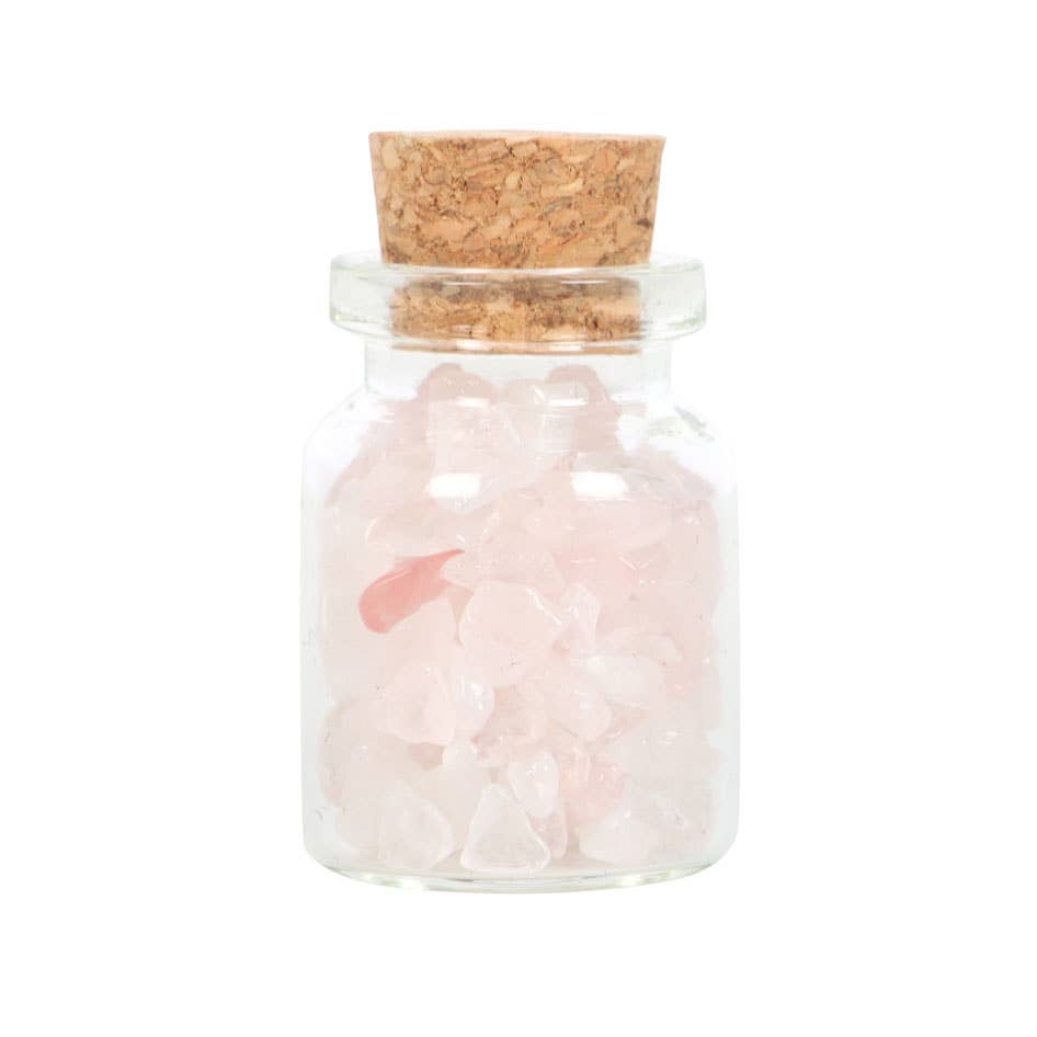 Rose Quartz Jar of Crystals