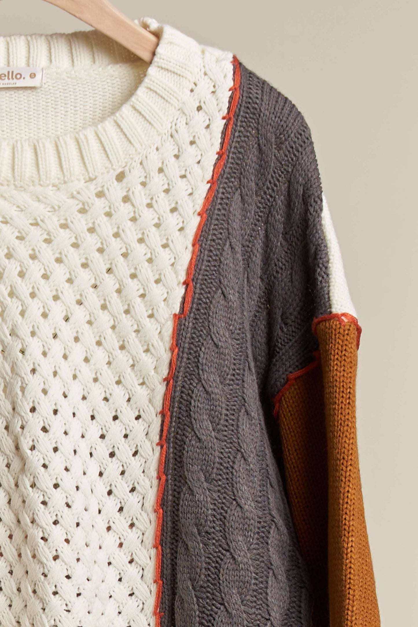 Crochet Patch Sweater