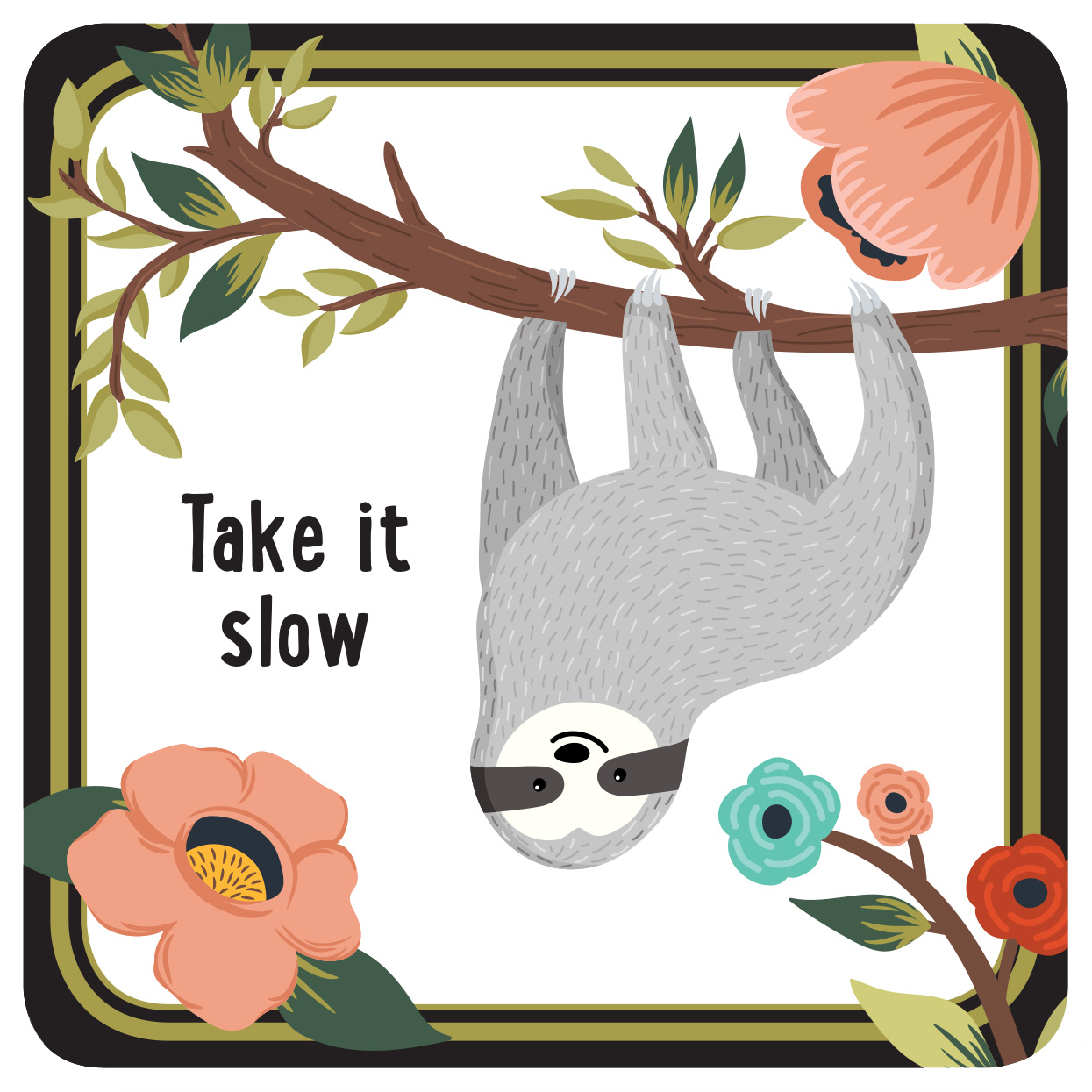 Sloth Coaster Set