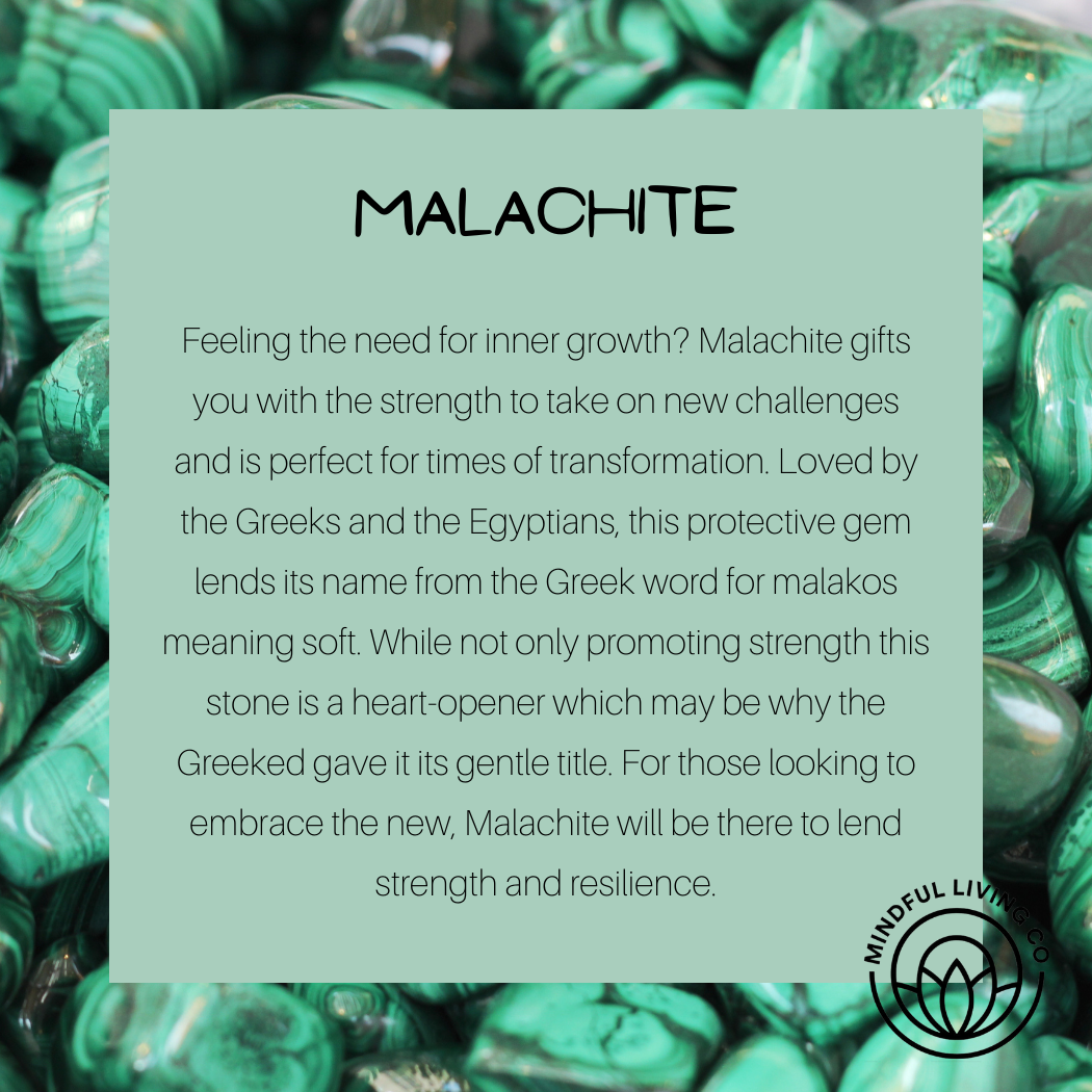 Feel Transformed with Malachite: Healing, Growth, Abundance