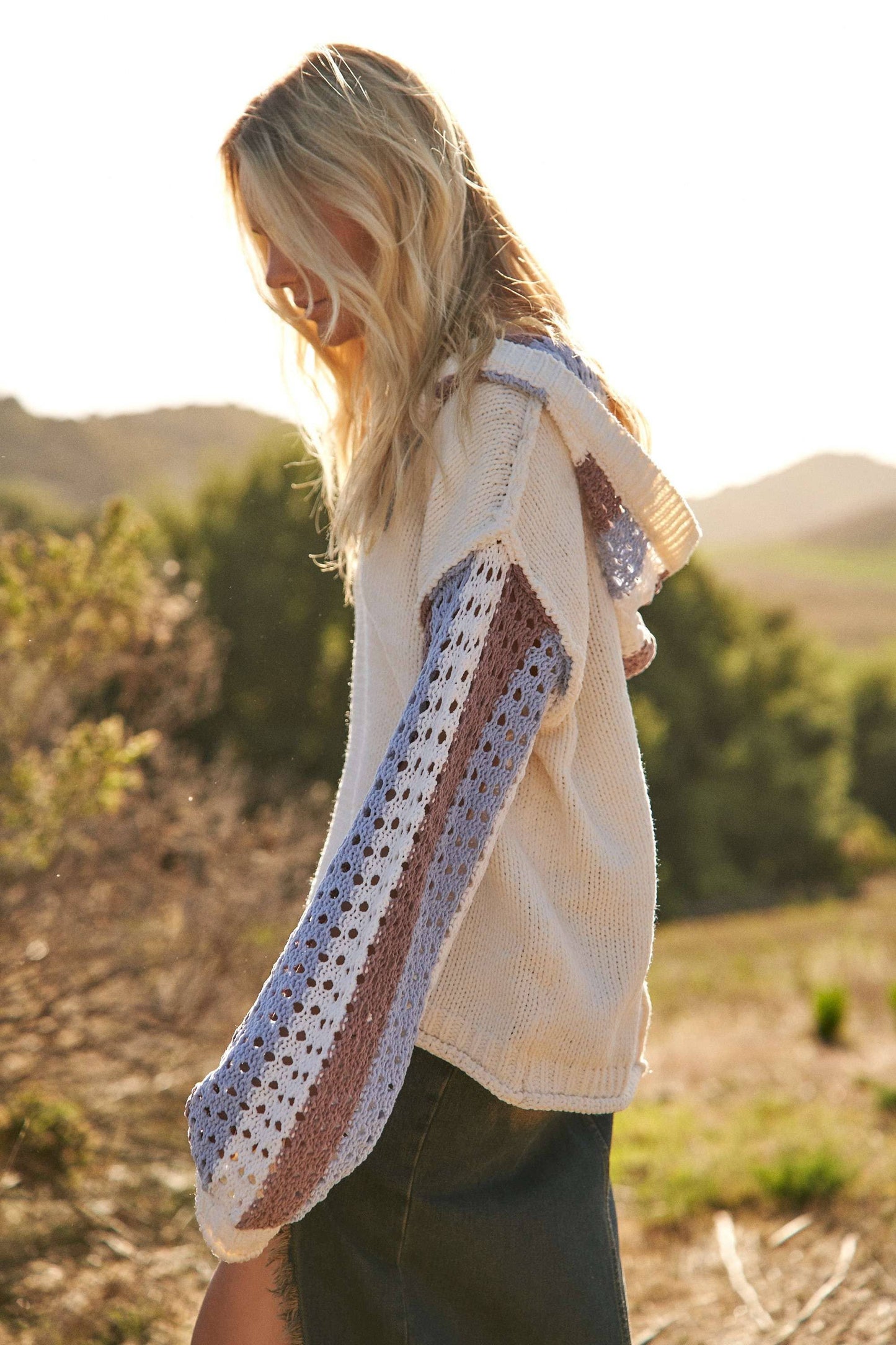 Crochet Hooded Sweater
