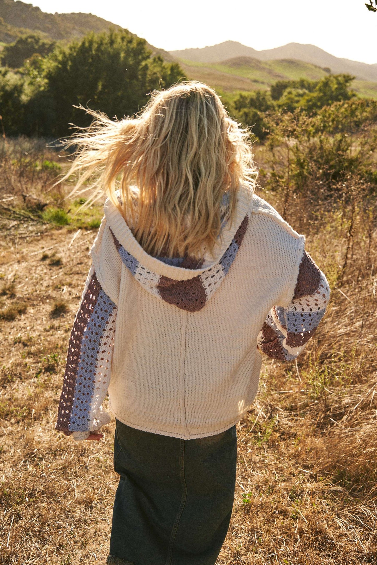 Crochet Hooded Sweater