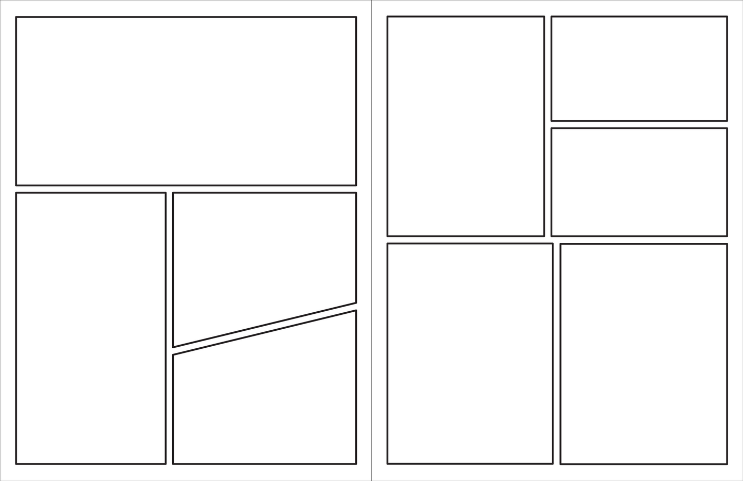 Blank Comic Book (Stencil included)