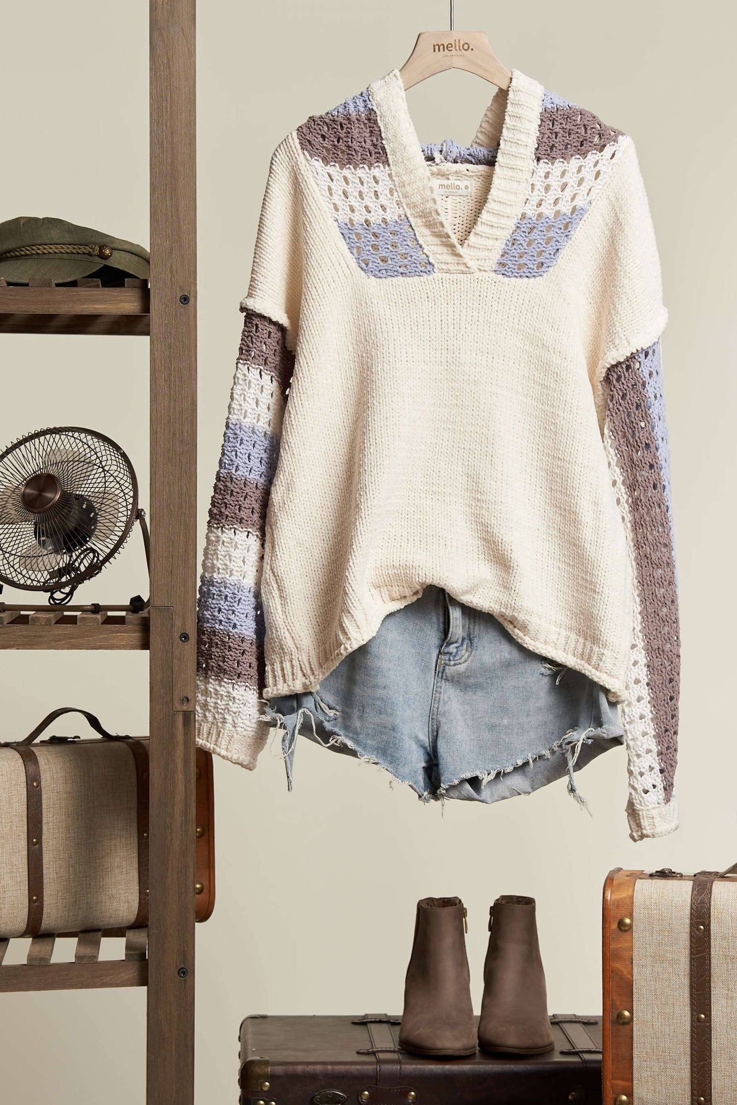 Crochet Hooded Sweater