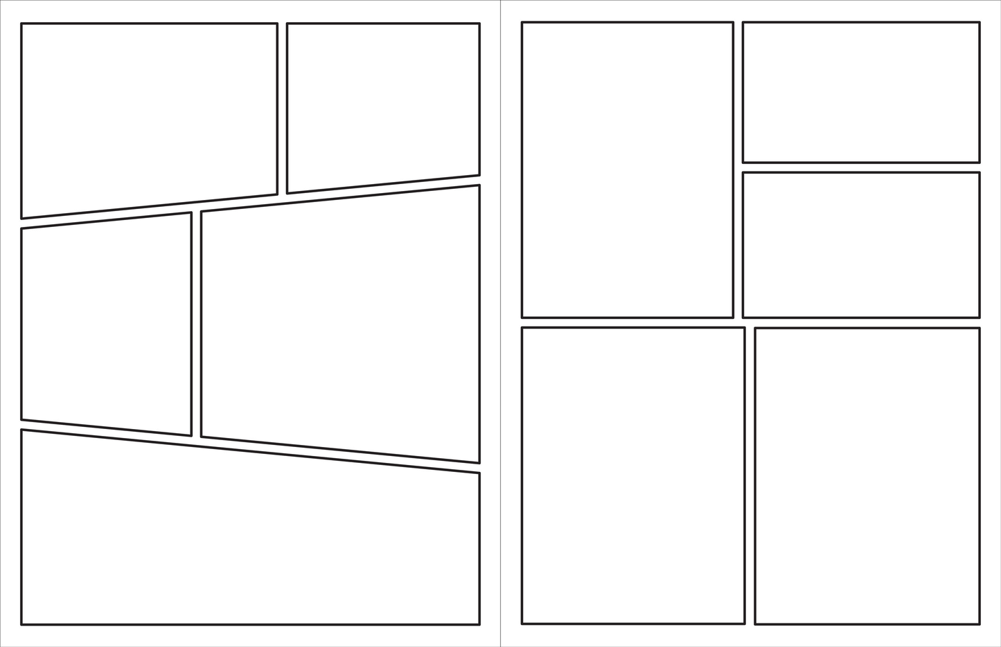 Blank Comic Book (Stencil included)