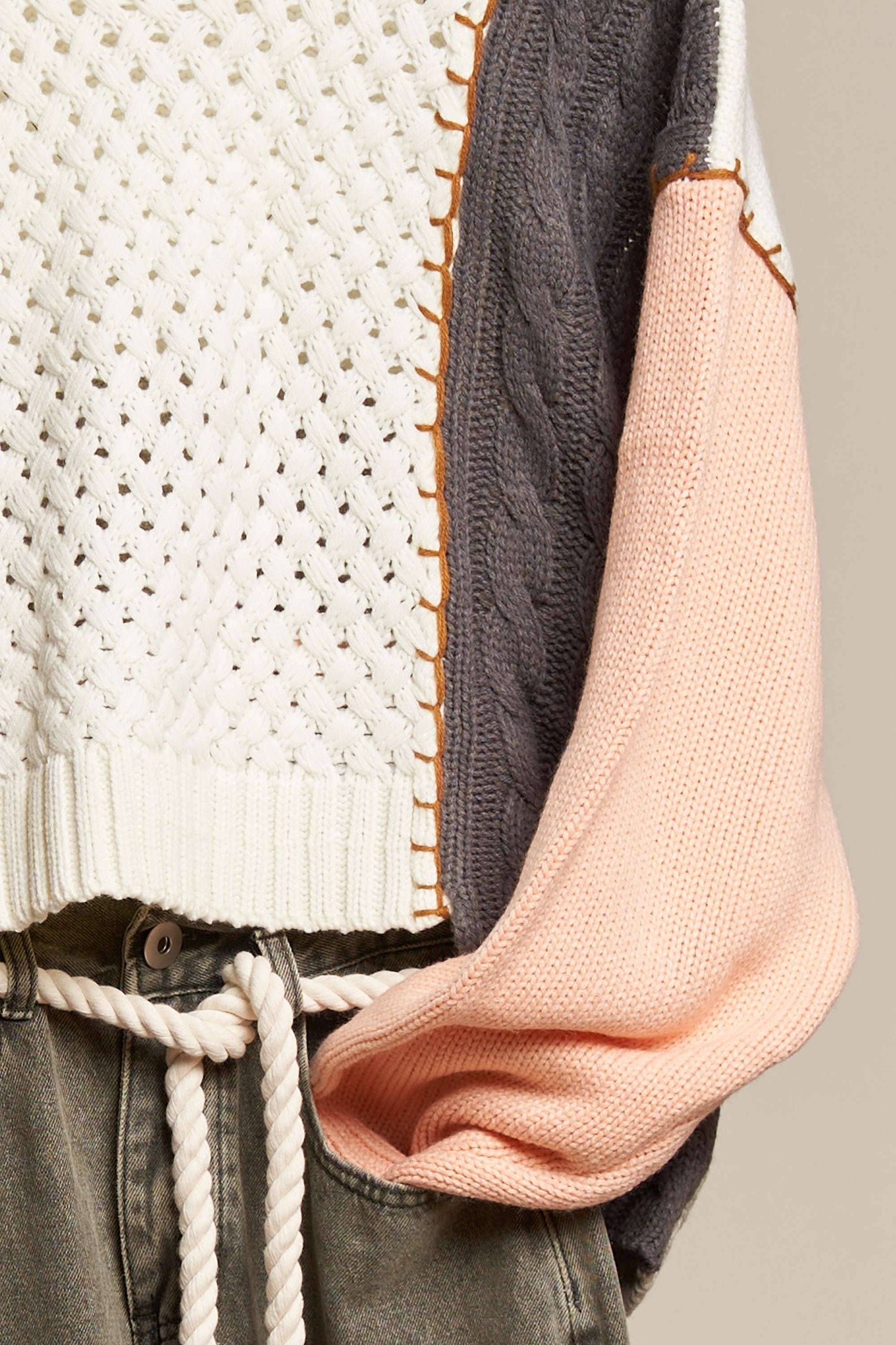 Crochet Patch Sweater