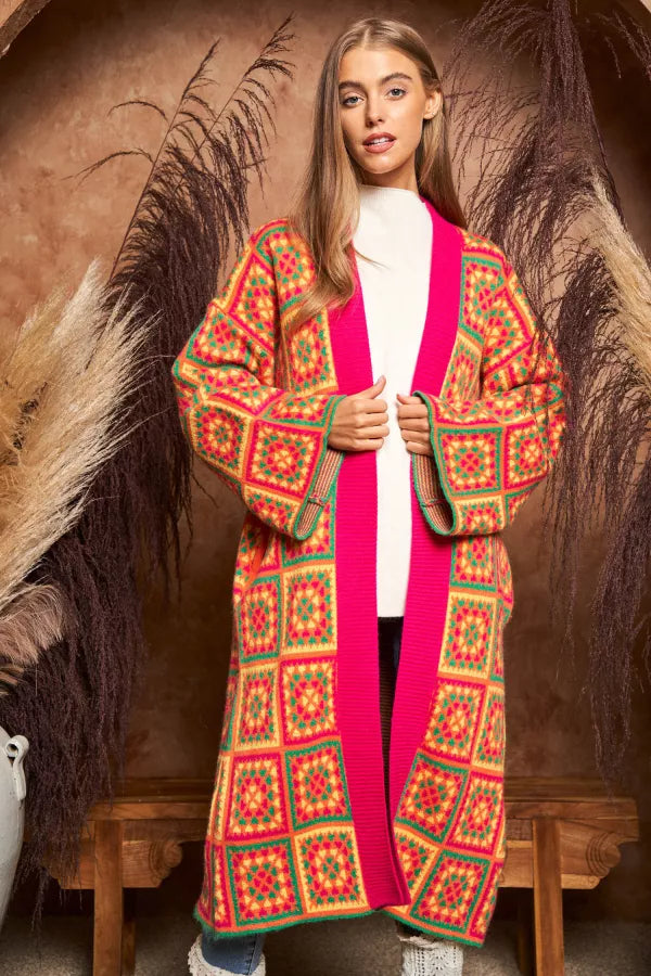 Granny Inspired Duster Sweater