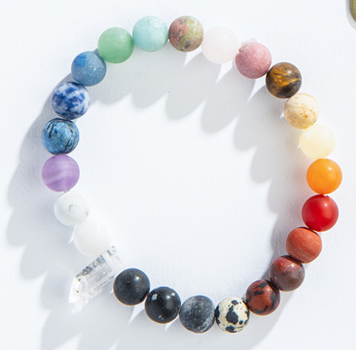 Crystal Point Chakra Bracelets