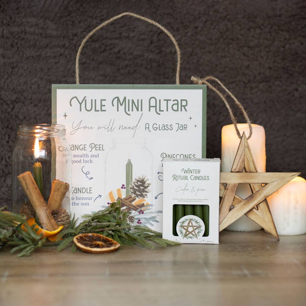 Yule Altar Solstice Sign