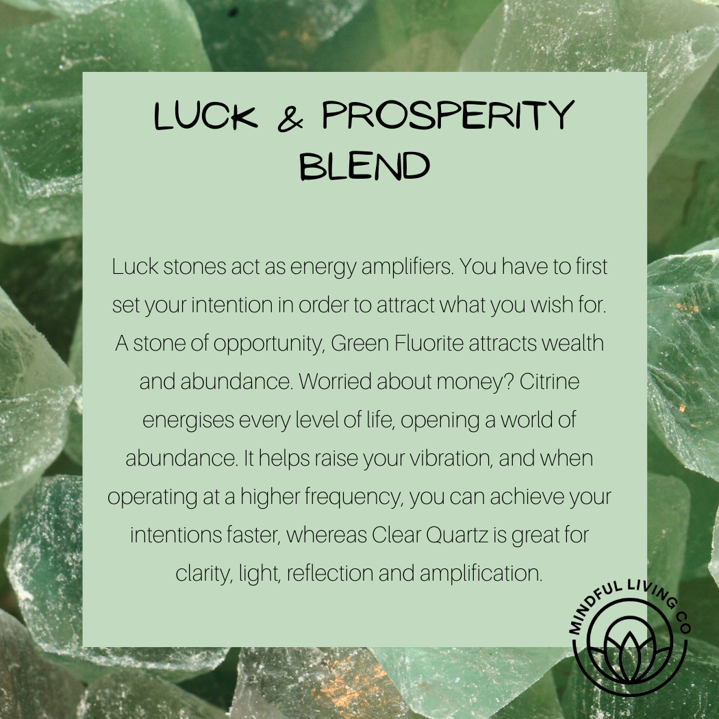 Luck & Prosperity Blend with Fluorite & Citrine
