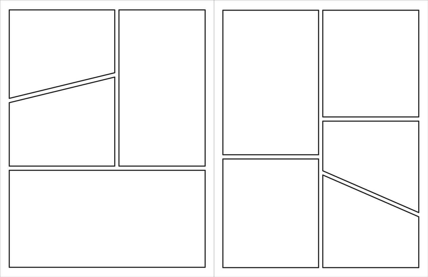 Blank Comic Book (Stencil included)