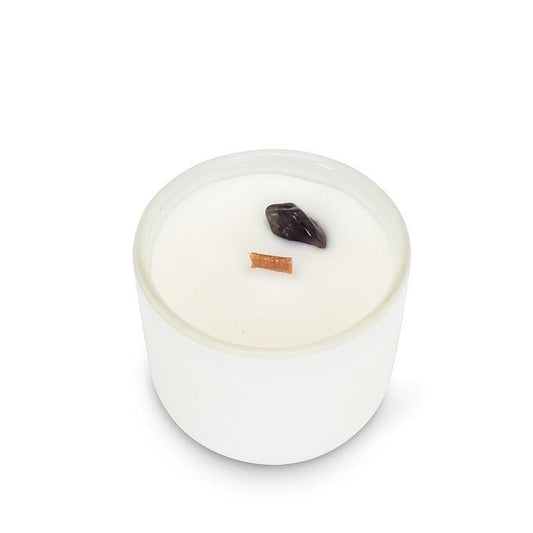 Mini Amethyst Crystal Candle