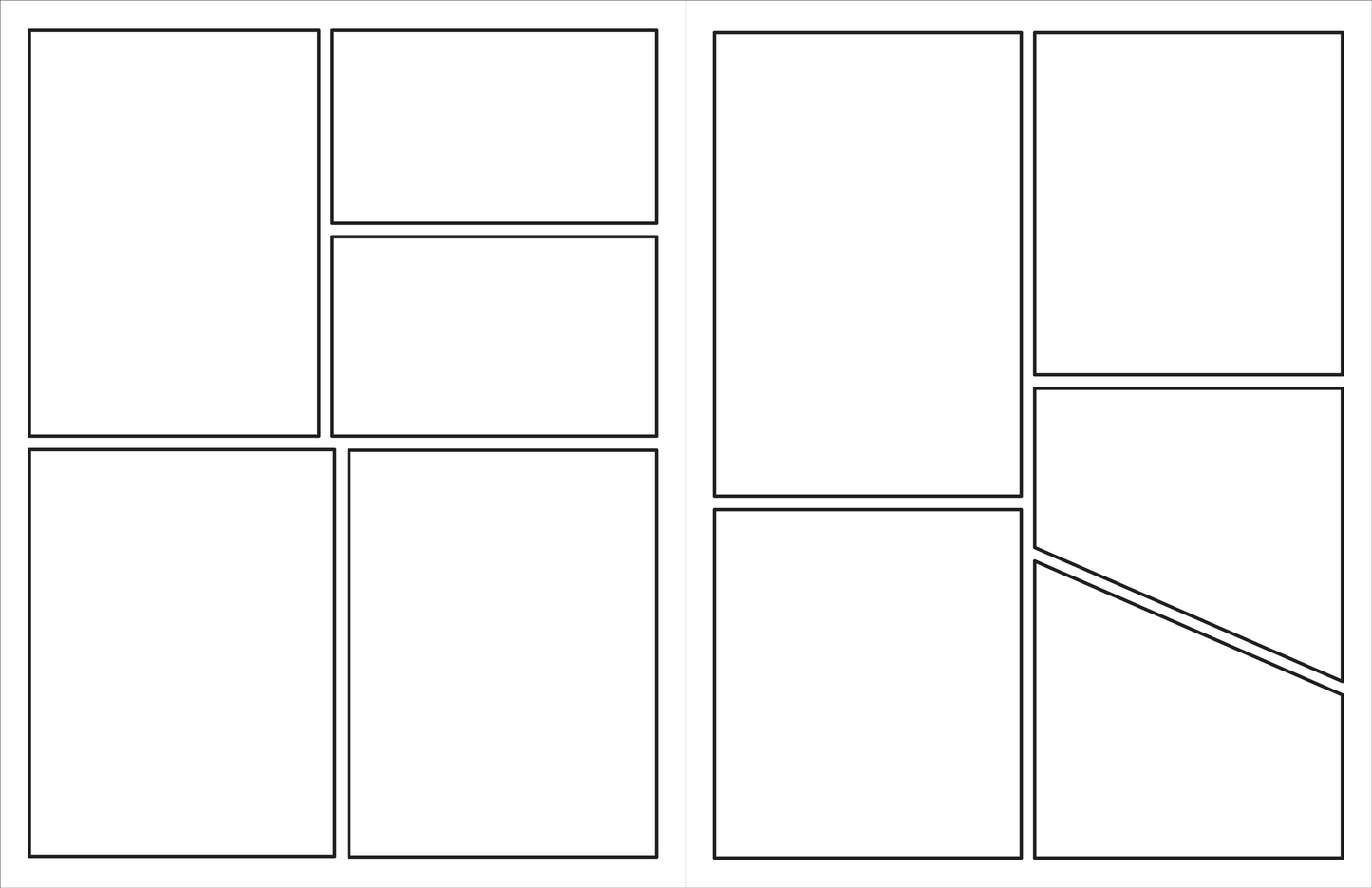 Blank Comic Book (Stencil included)