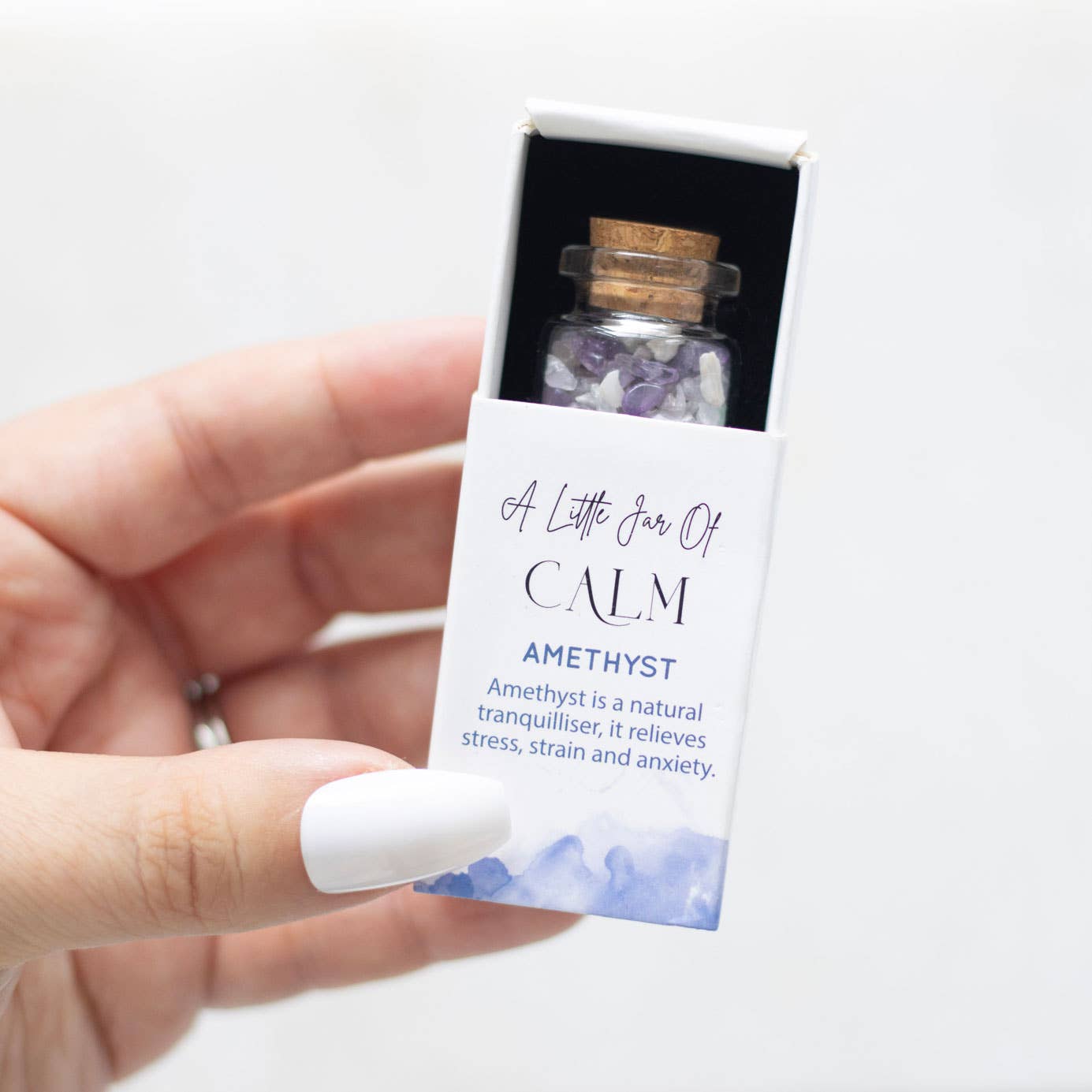 Amethyst Calm Jar of Crystals