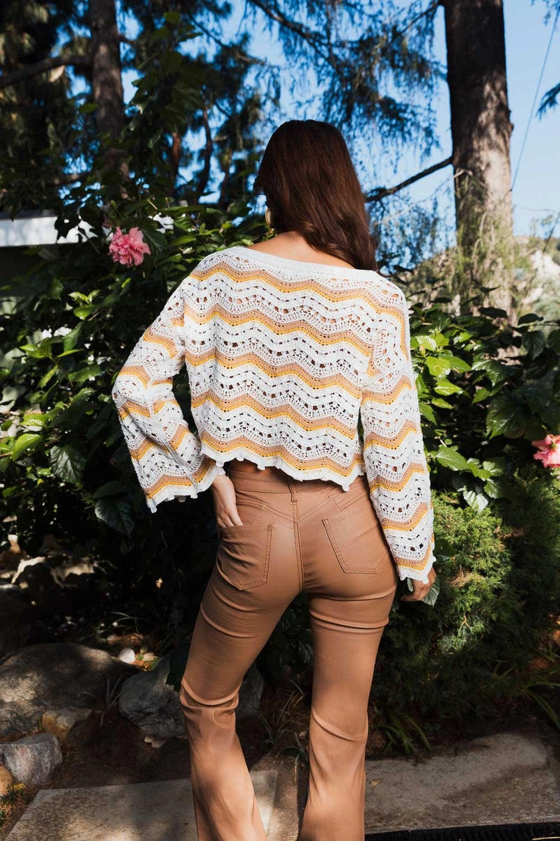 Crochet Long Sleeve Top