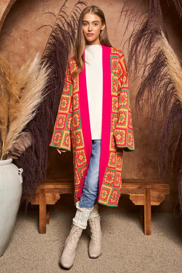 Granny Inspired Duster Sweater