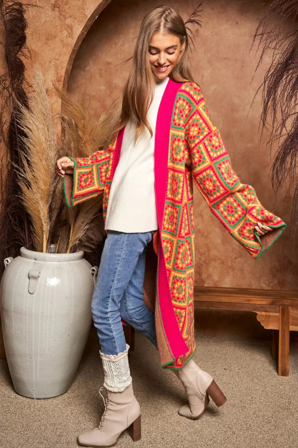 Granny Inspired Duster Sweater