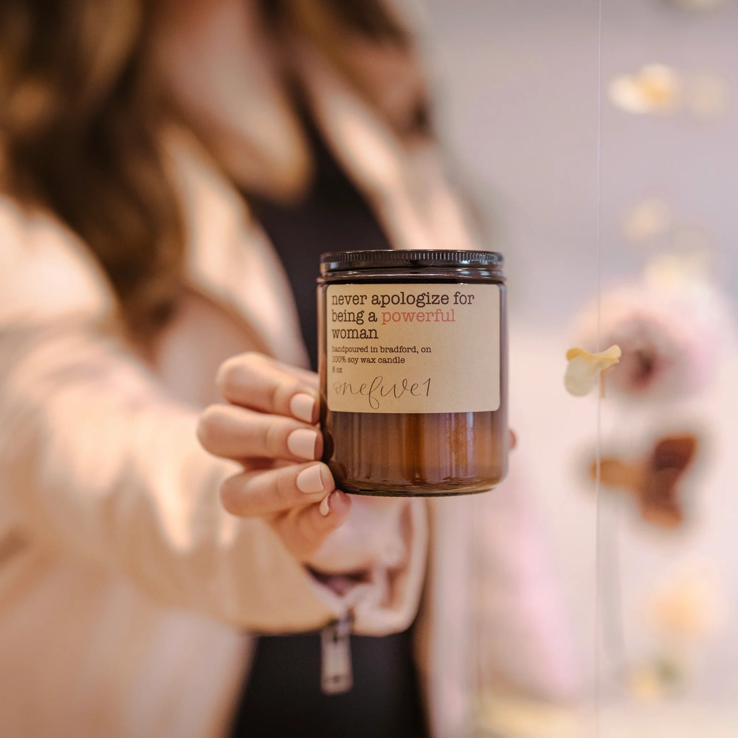 never apologize for being a powerful woman soy candle