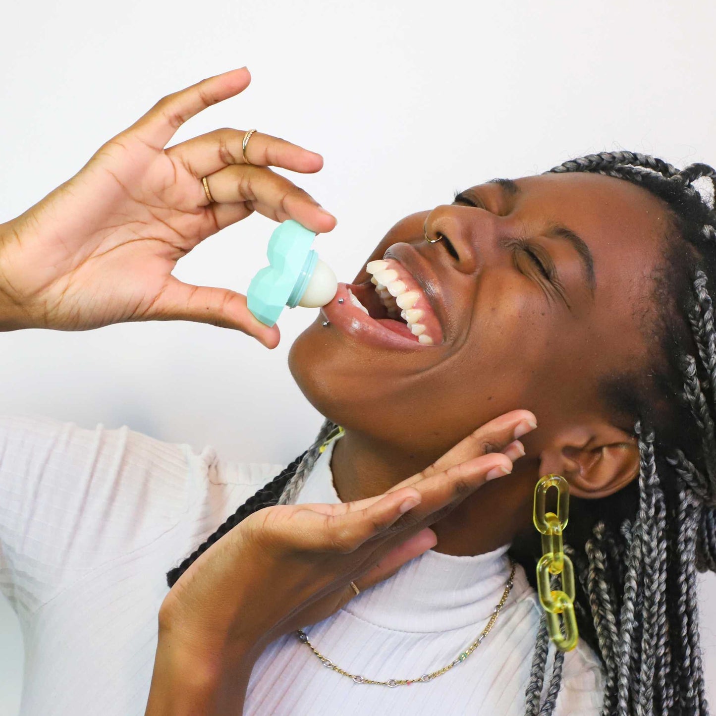 Teal Heart Lip Balm