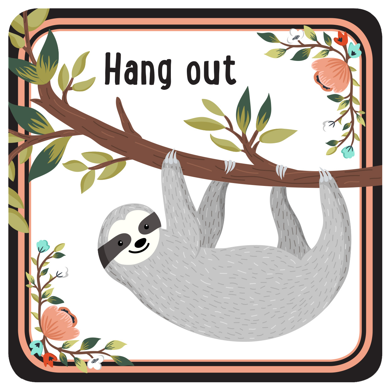Sloth Coaster Set