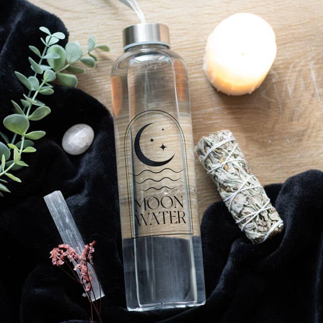 Moon Water Glass Bottle