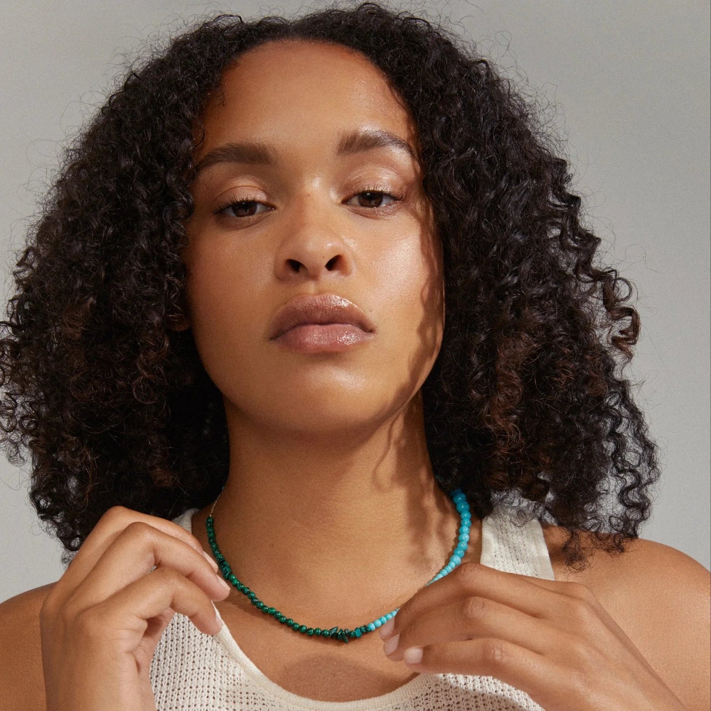 Soulmates Turquoise and Malachite Necklace
