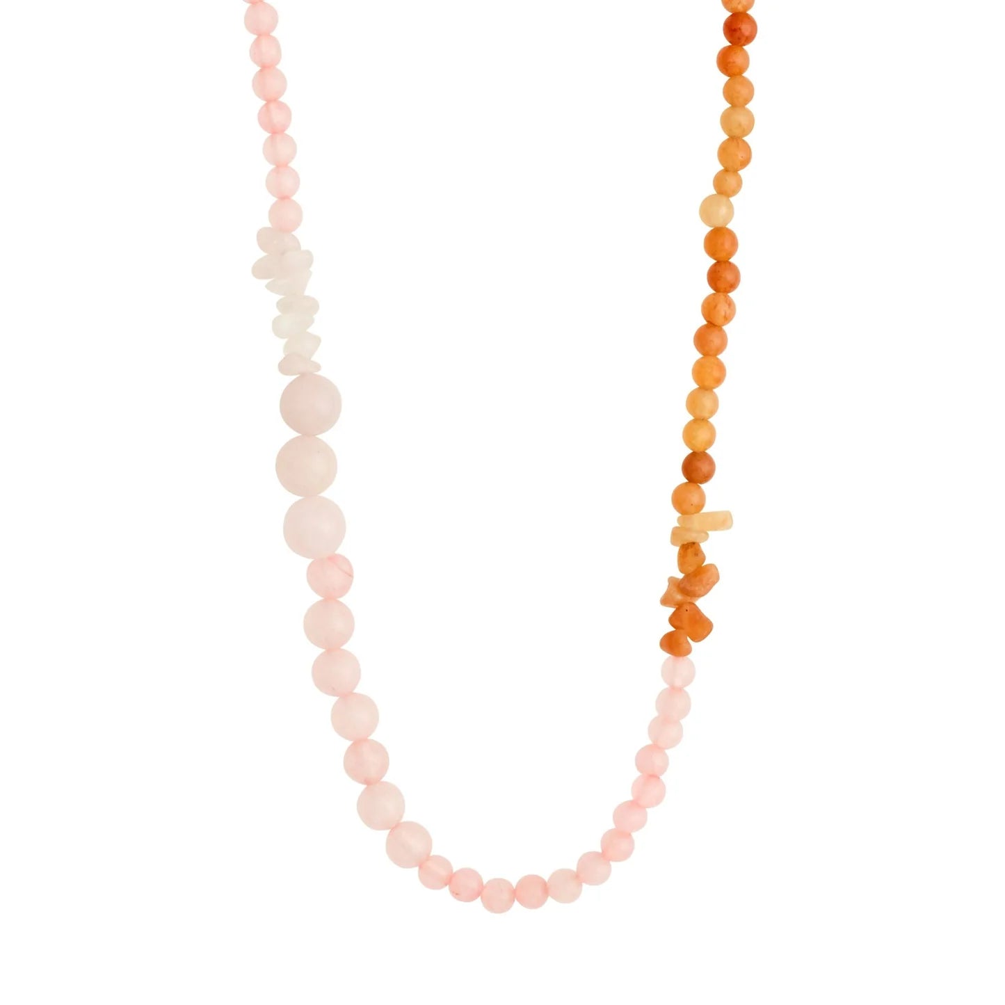 Soulmates Rose Quartz & Red Adventurine Necklace