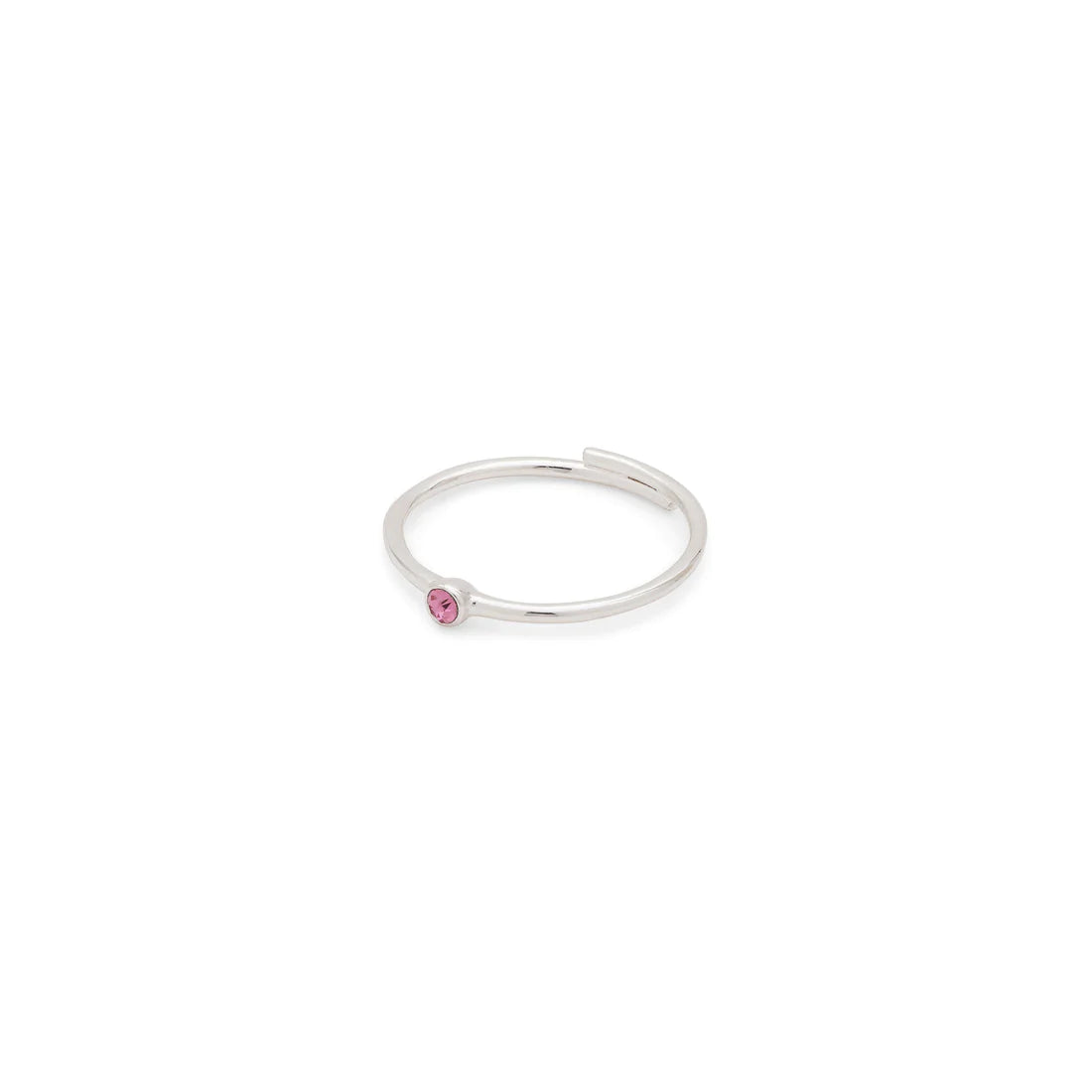 Rose Crystal Stack Ring