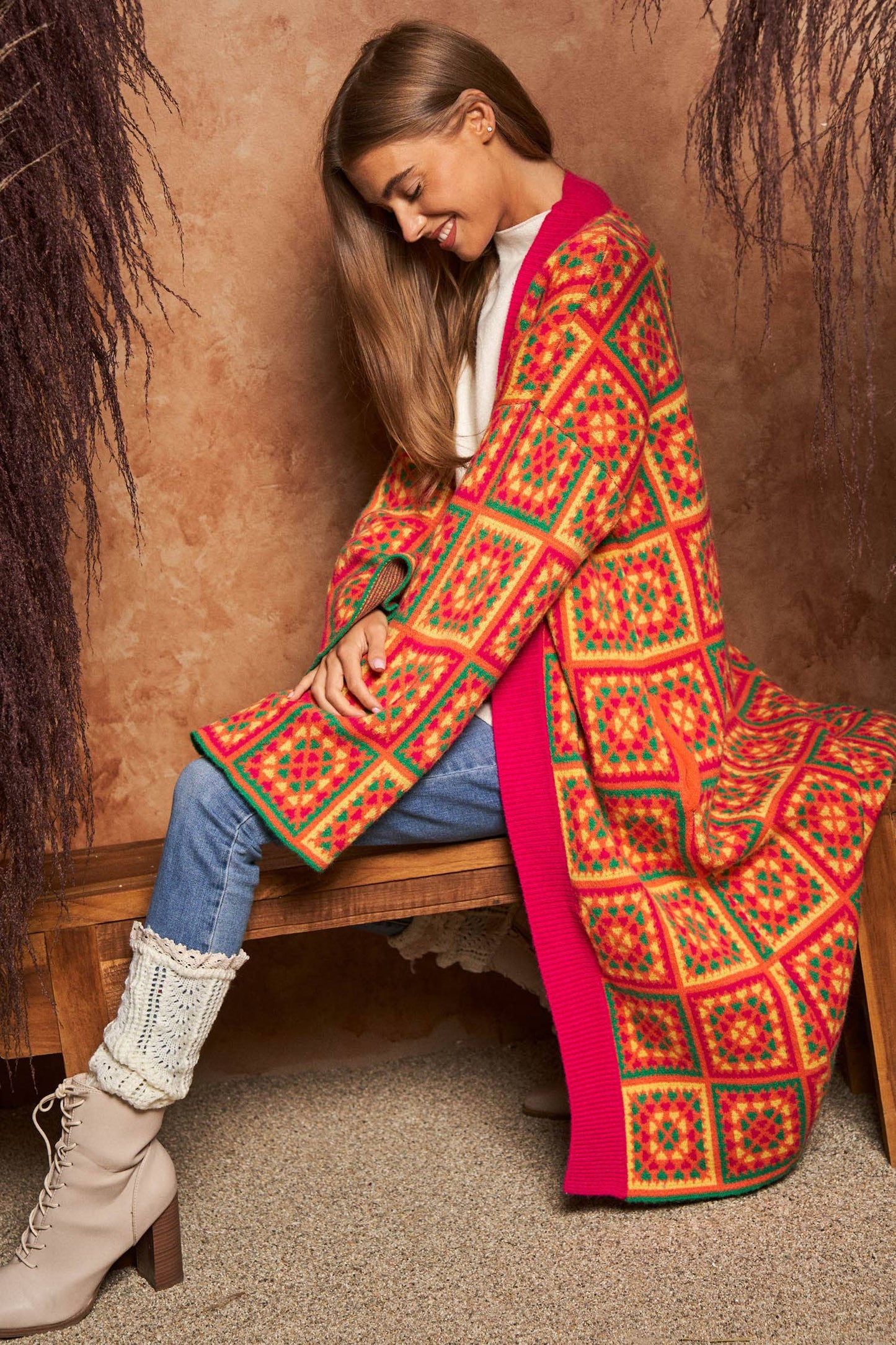 Granny Inspired Duster Sweater