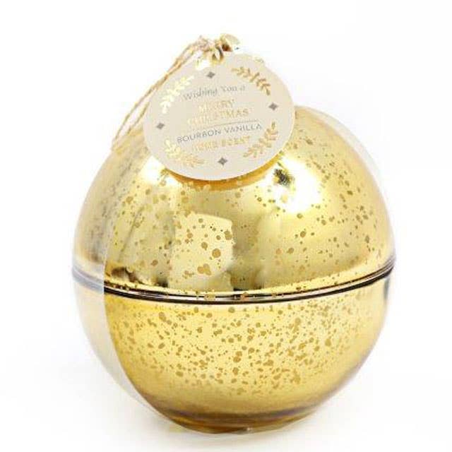 Gold Christmas Ornament Bauble Candle
