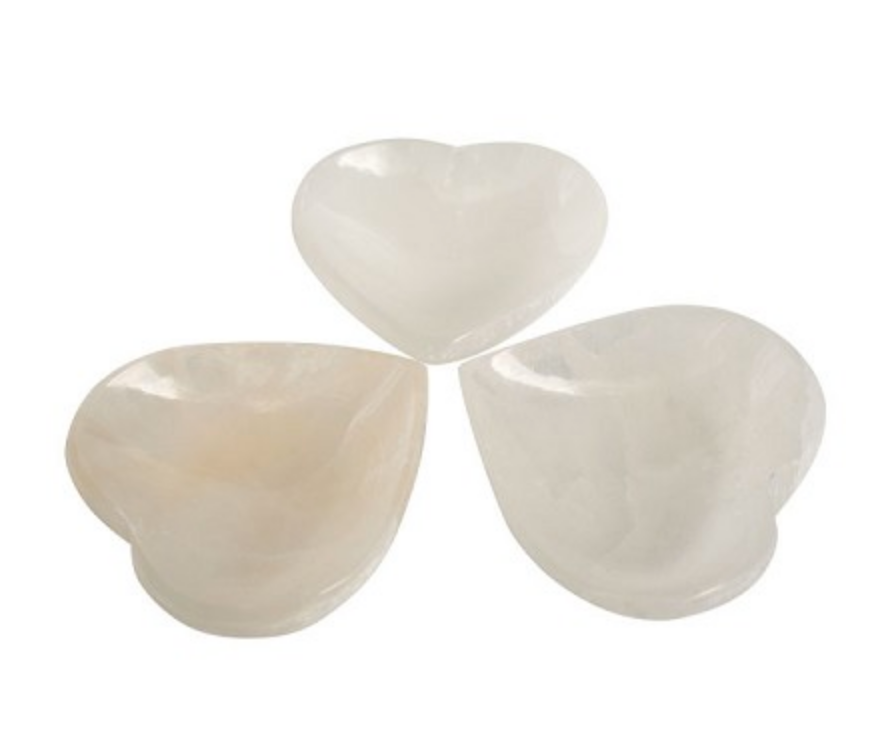 Selenite Heart Bowl