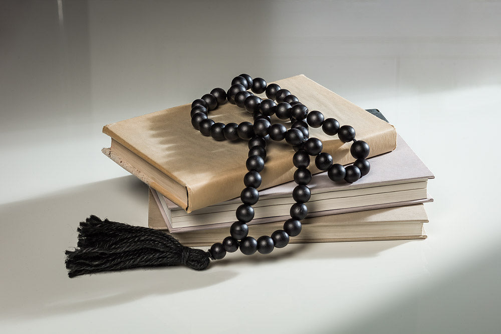 Black Blessing Bead Loop with Tassel