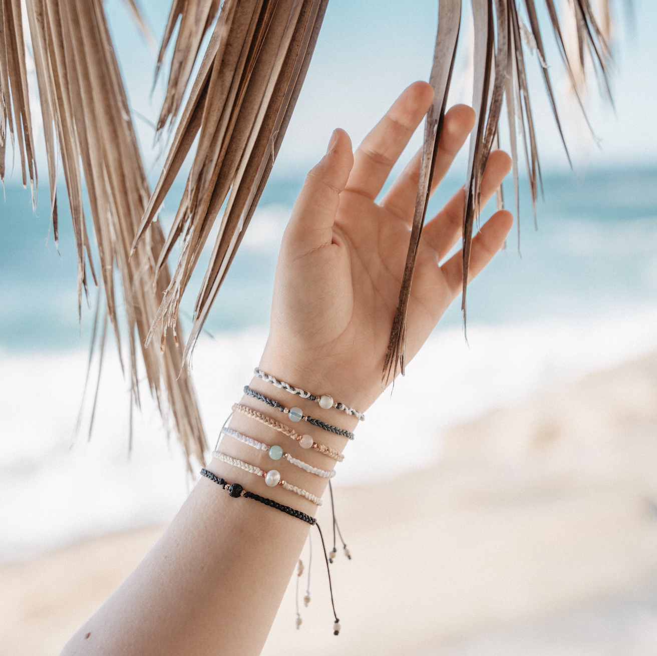 Pearl Braided Stone Bracelet