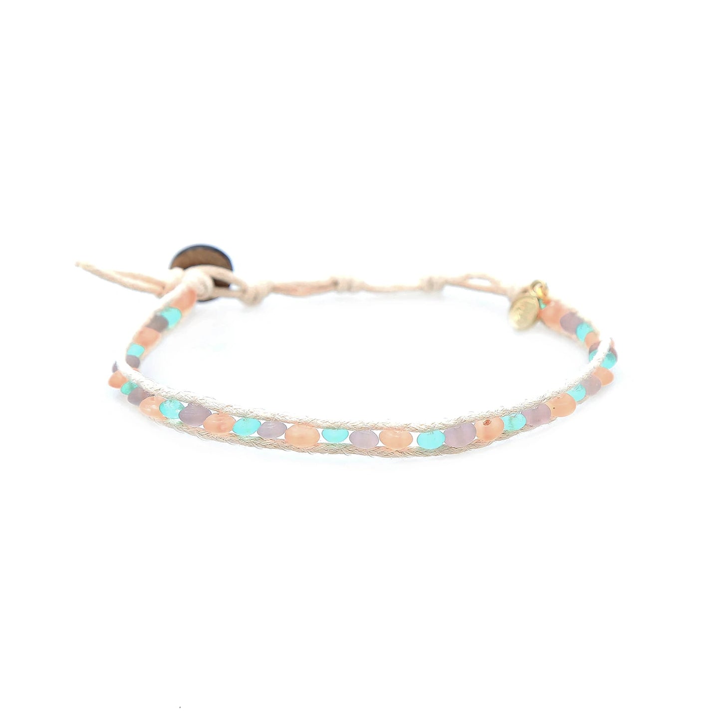 Fairy Wrasse Sea Glass Anklet