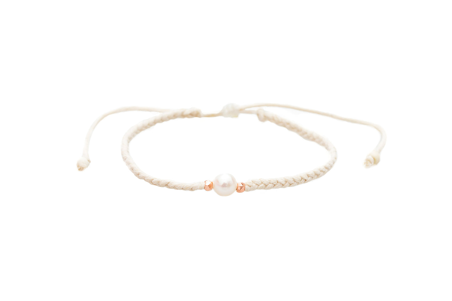 Pearl Braided Stone Bracelet