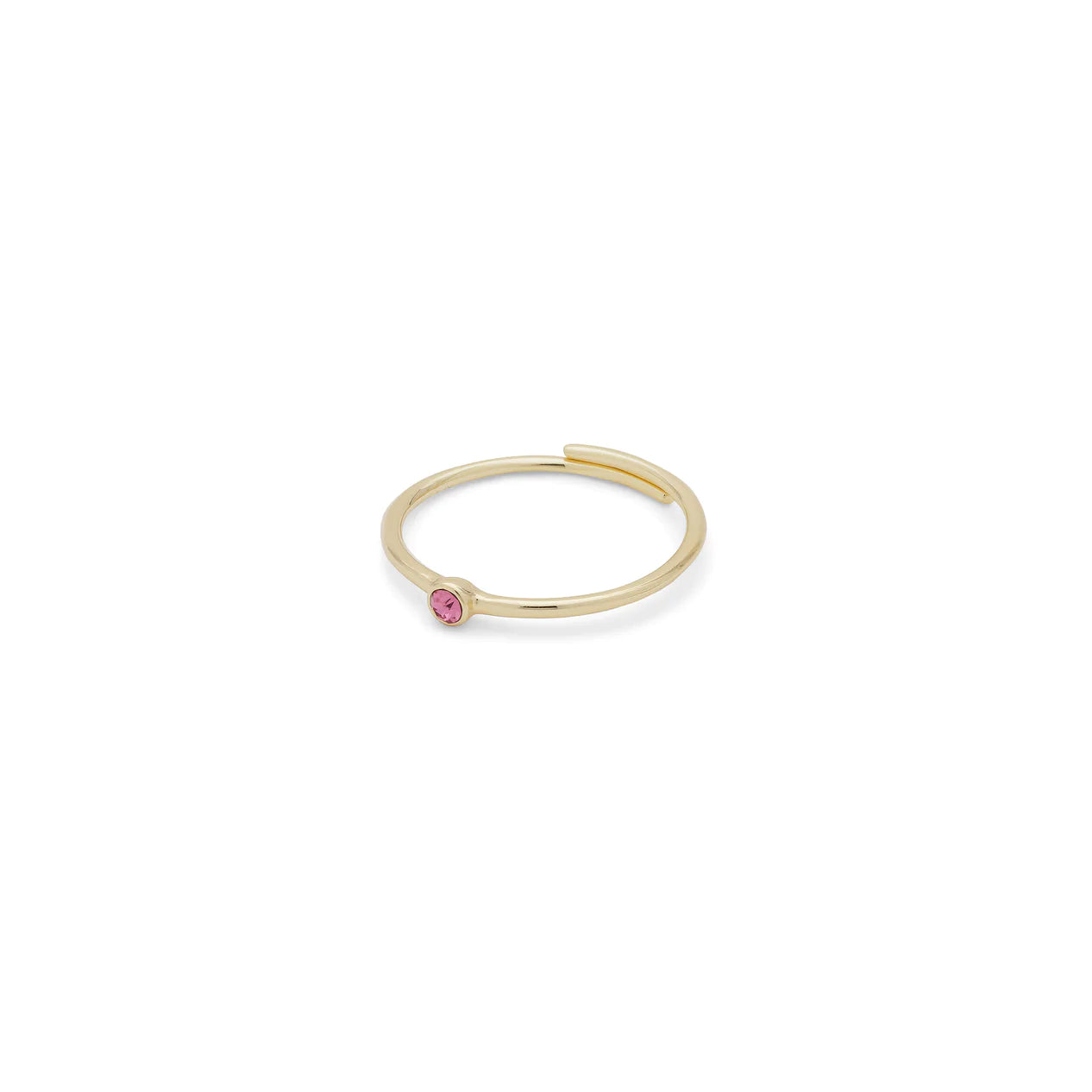 Rose Crystal Stack Ring