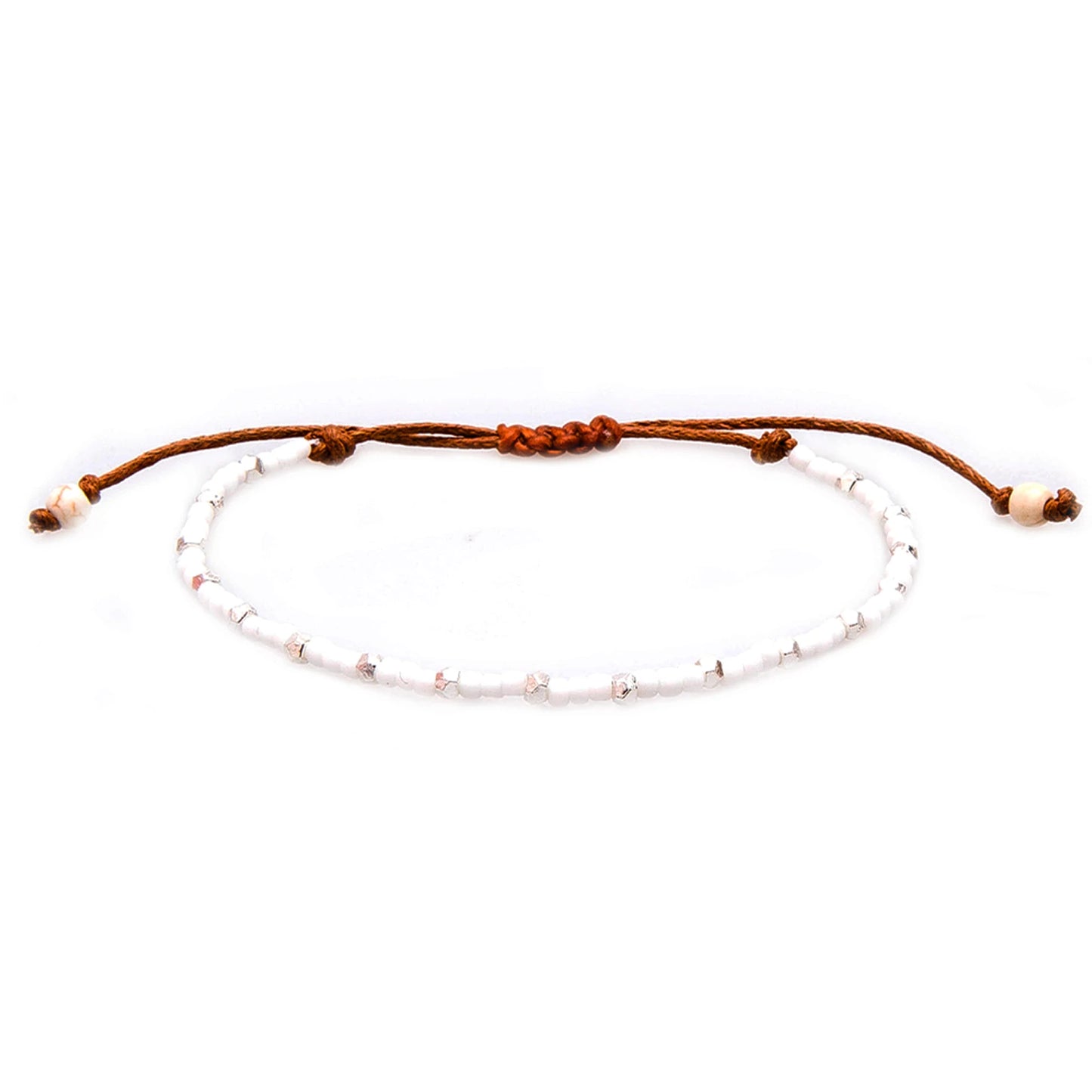 White Angel Beaded Bracelet