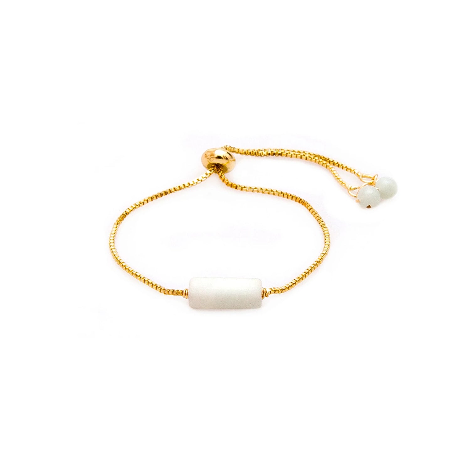 White Quartz Stone of The Earth Bracelet