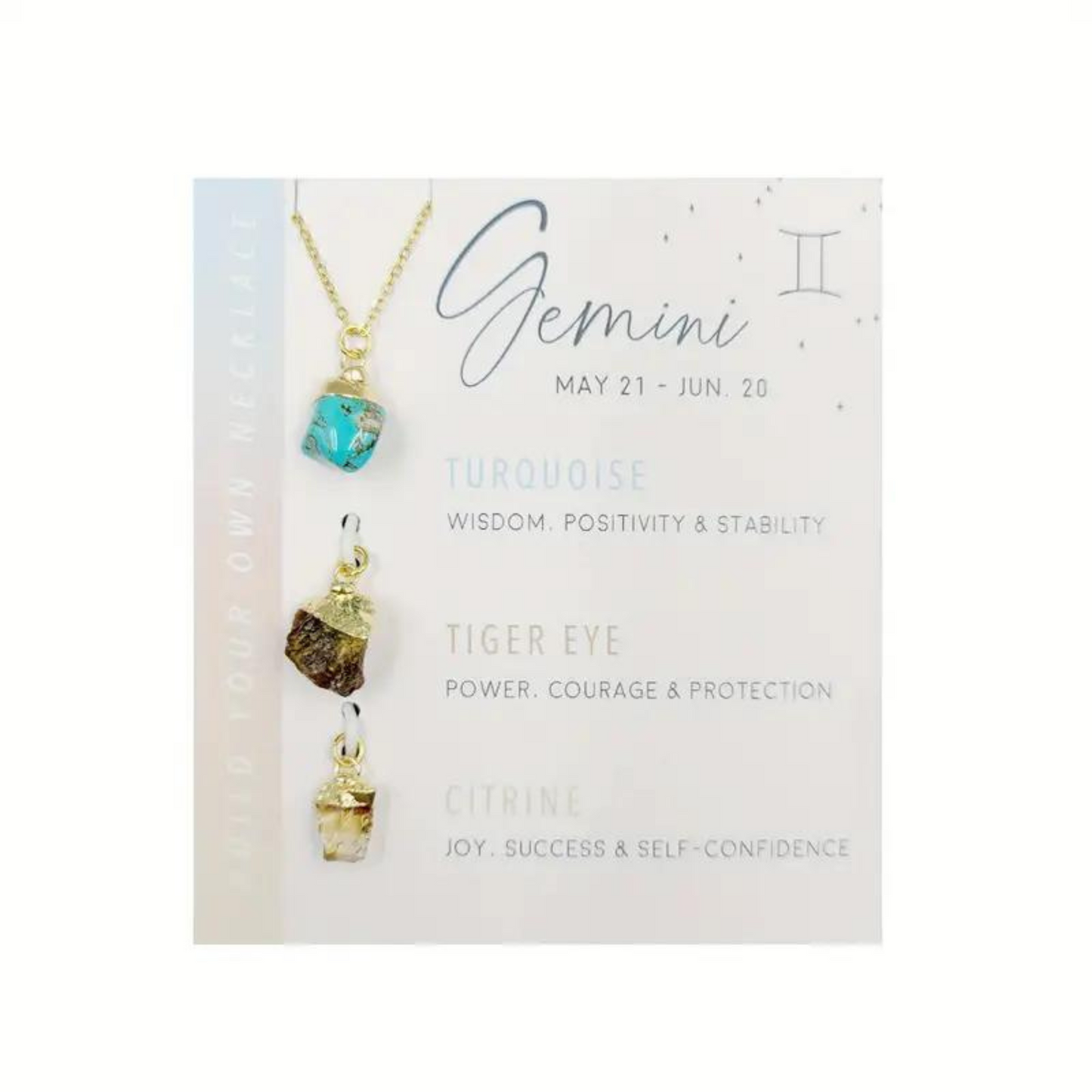 Gemini Gemstone Necklace
