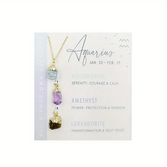 Aquarius Gemstone Necklace