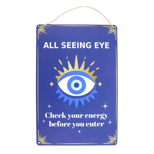 All Seeing Eye Hanging Sign