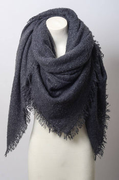 Solid Woven Blanket Scarf