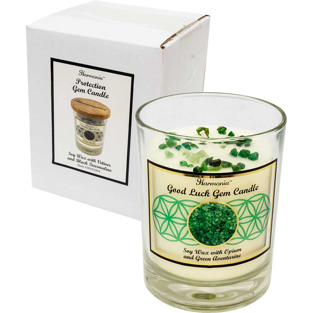 Green Aventurine Good Luck Soy Candle