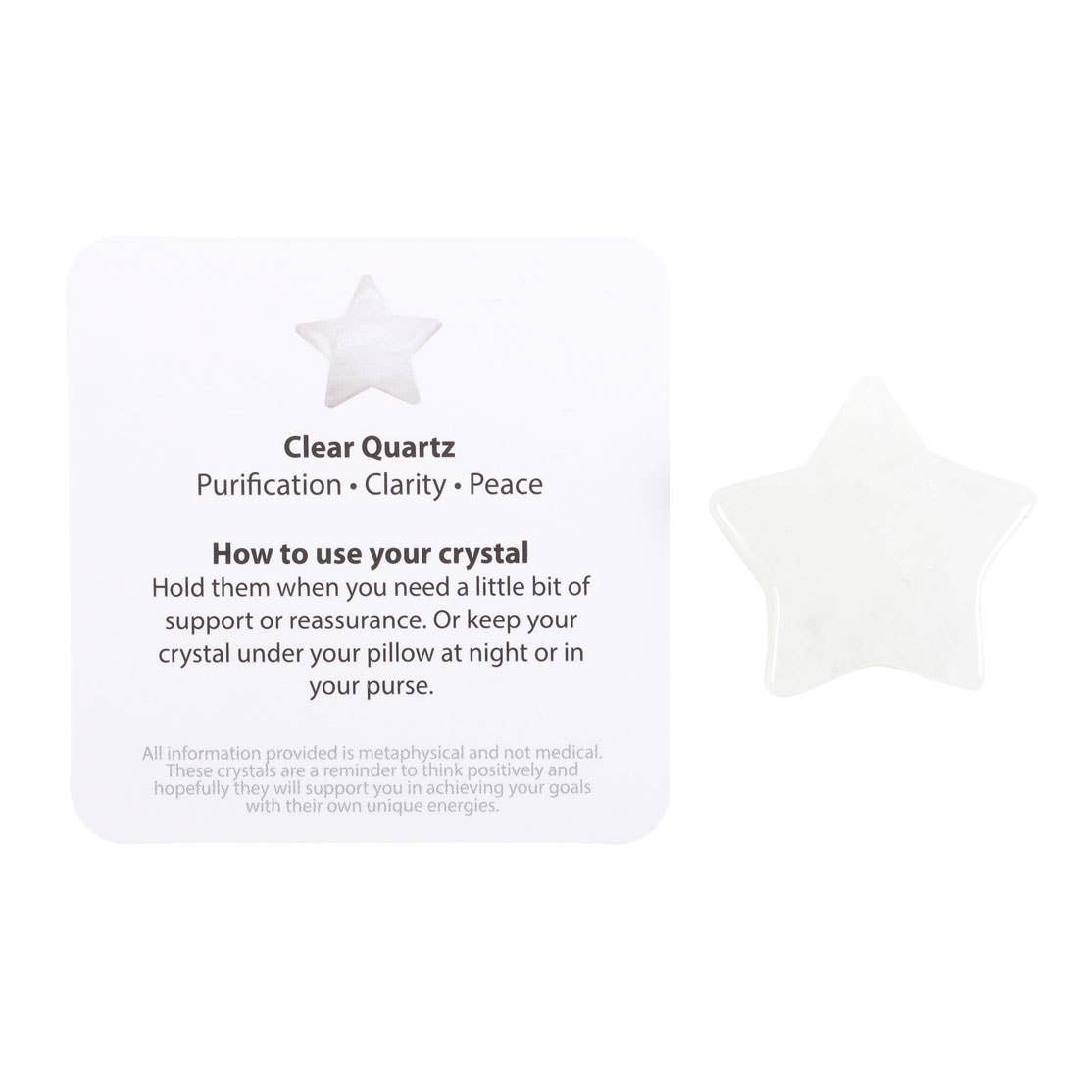 Clear Quartz Lucky Crystal Star