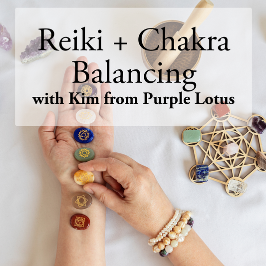 Reiki & Chakra Balance With Purple Lotus :Sunday April 21