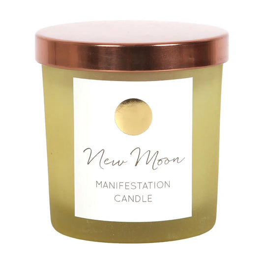New Moon Wild Orange Candle with Clear Quartz